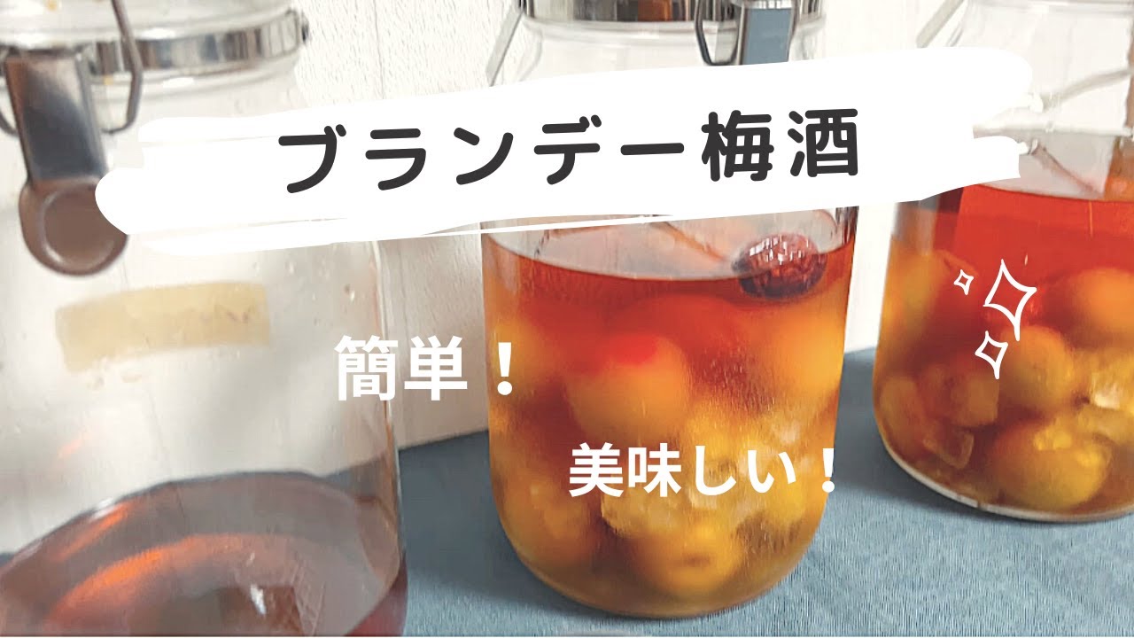 【梅しごと】簡単！美味しい！ブランデー梅酒