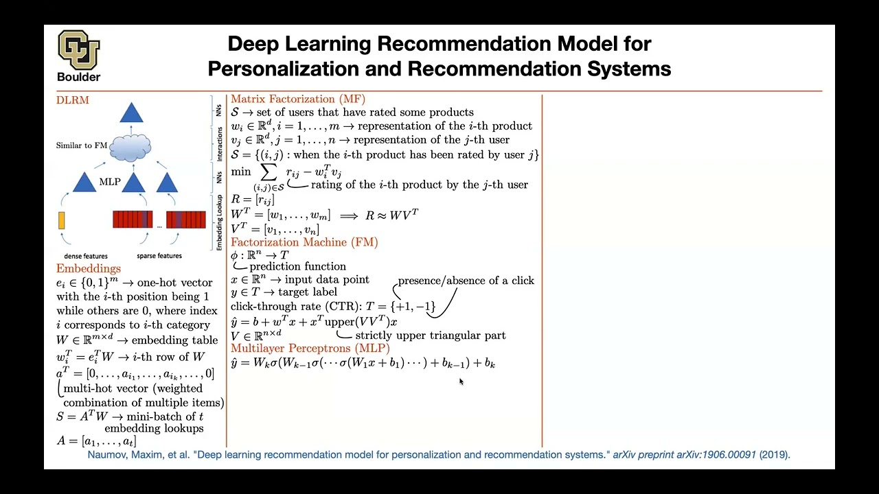 DLRM | Lecture 83 (Part 3) | Applied Deep Learning (Supplementary)