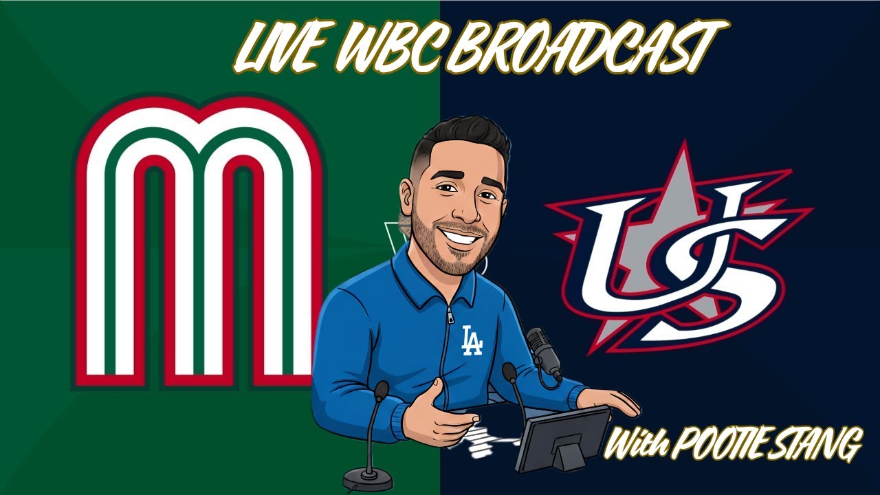 Mexico VS USA World Baseball Classic Live Broadcast (Portrait)
