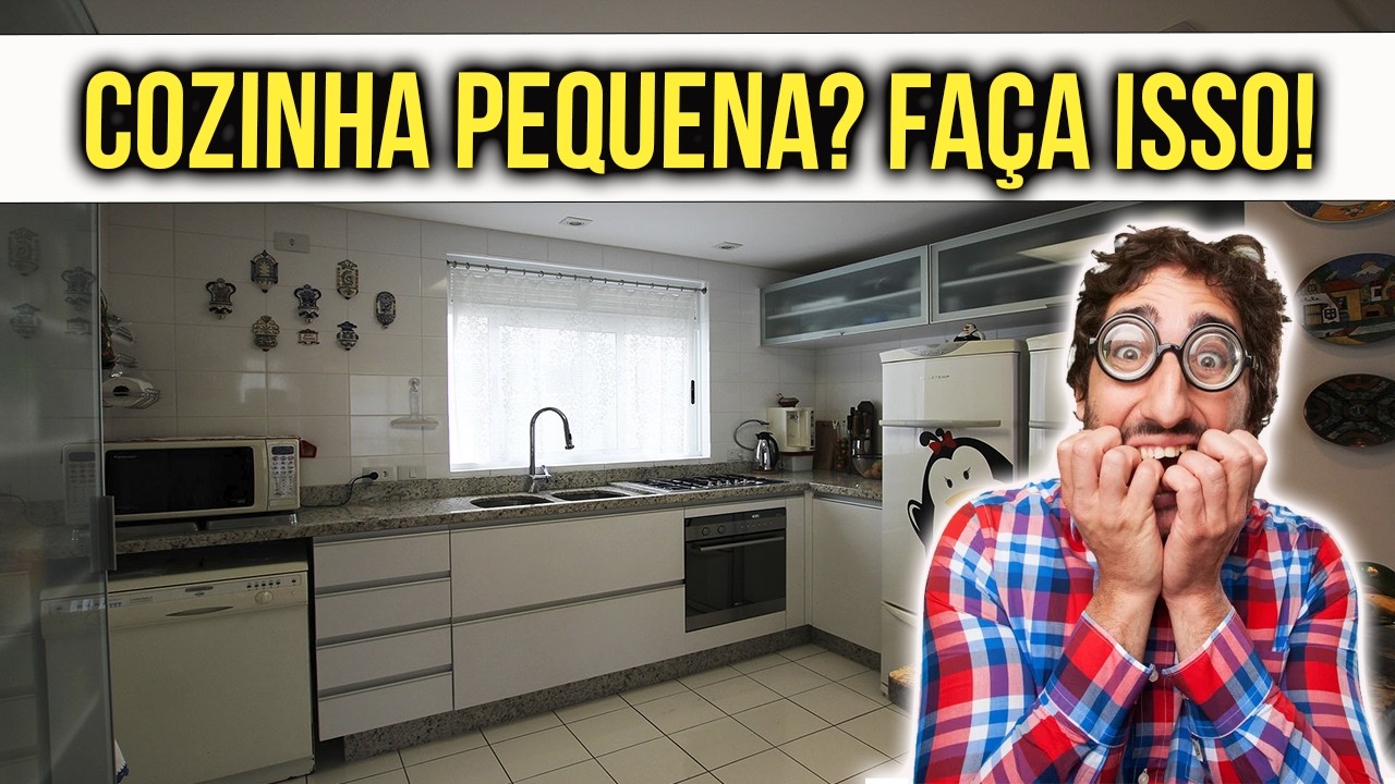 MINHA COZINHA PEQUENA TRANSFORMADA! Antes & Depois com Móveis Planejados