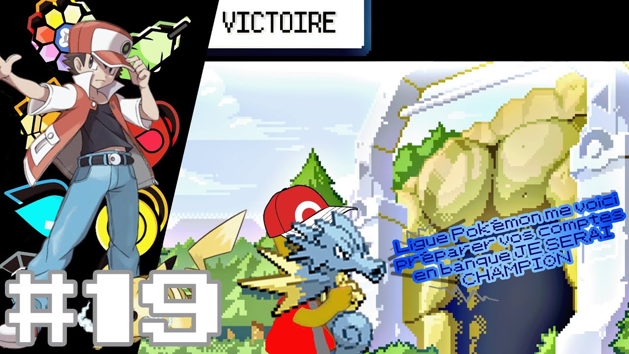 FR. Pokémon : Version RougeFeu. #19 ROUTE VICTOIRE DIRECTION LA LIGUE POKÉMON
