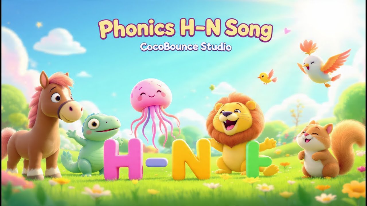 Phonics Song H to N | Learn Sounds with 3D Animation | ABC Learning for Kids | CocoBounce Studio