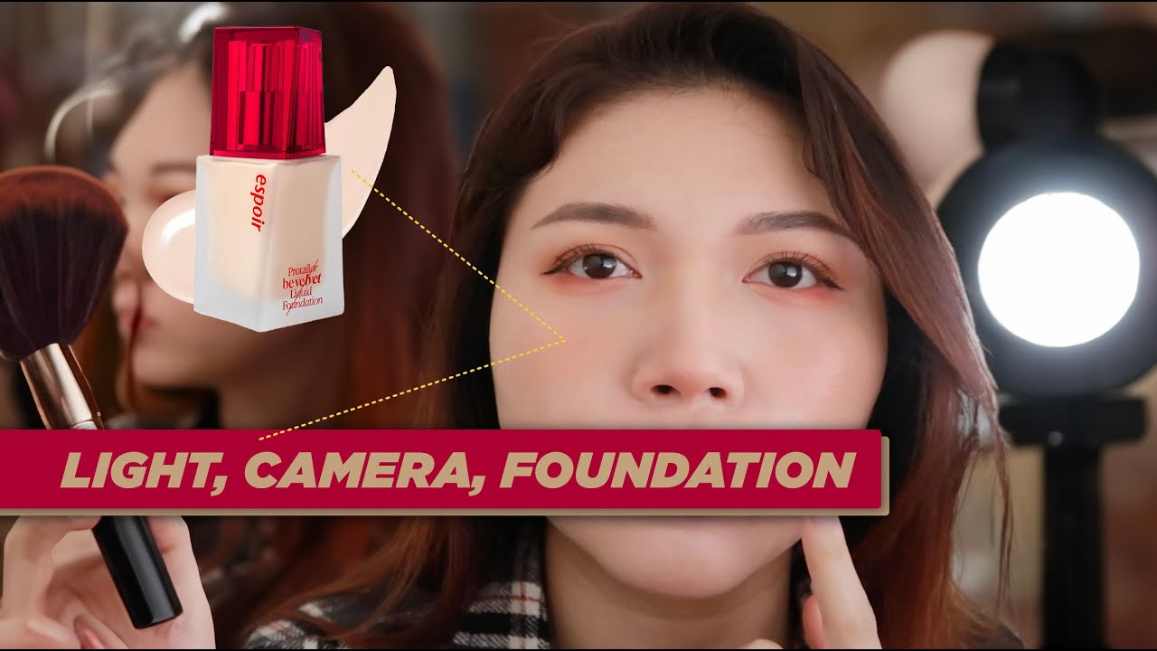 Try out new Foundation | ESPOIR Pro Tailor Foundation Be Velvet | Red Makeup Look | Love or Hate???