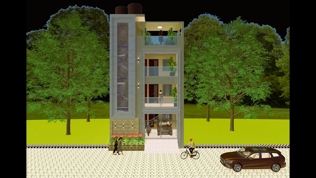 25x55 feet House Plan, 25x55 फुट मकान का नक्शा