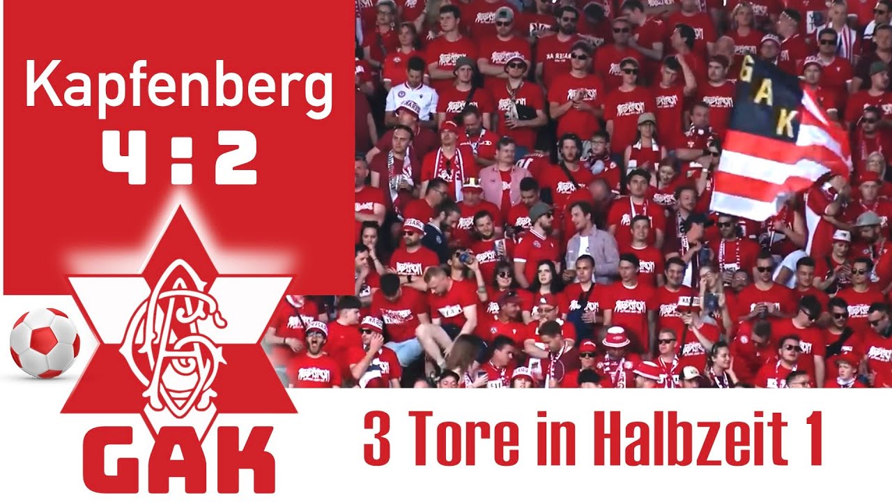 GAK ⚽️ Kapfenberg 4 : 2 🔴 rote Party beim letzten Zweitligaspiel