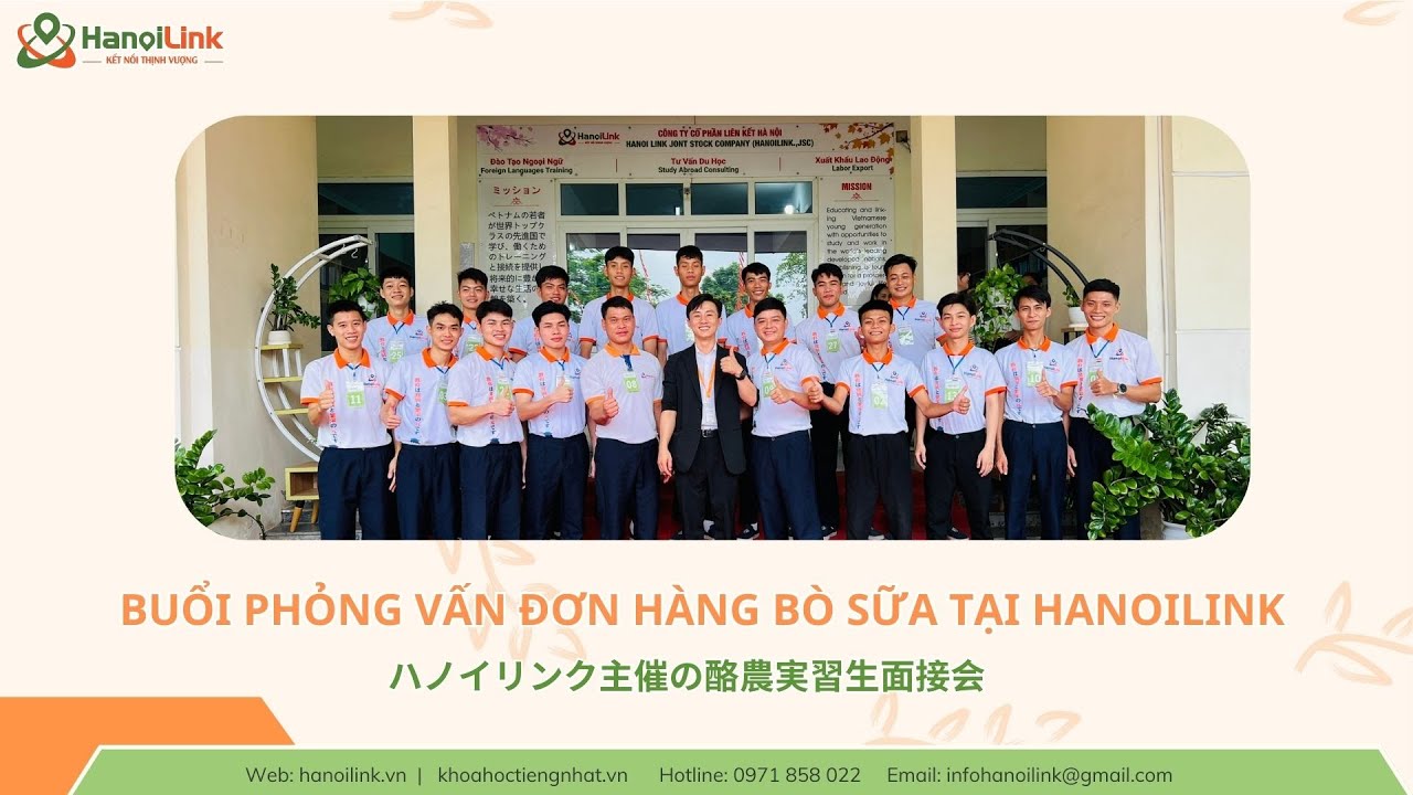 Buổi Thi Đơn Hàng Bò Sữa Nhật Bản Tại HanoiLink - Khóa H70
