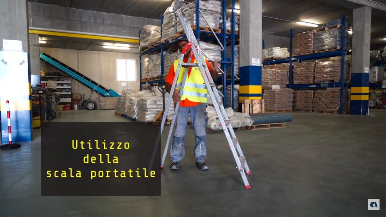Utilizzo della scala portatile
