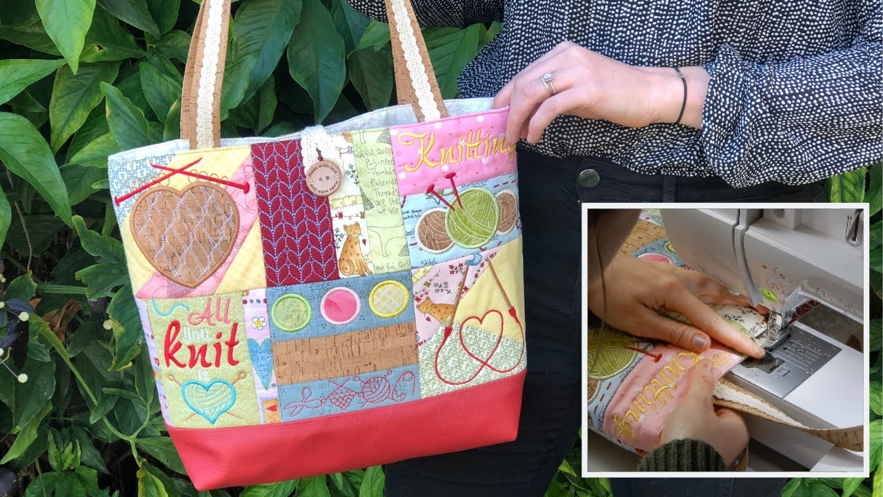 DIY Tote Bag w/ In the Hoop Blocks - Beginner's Sewing Tutorial