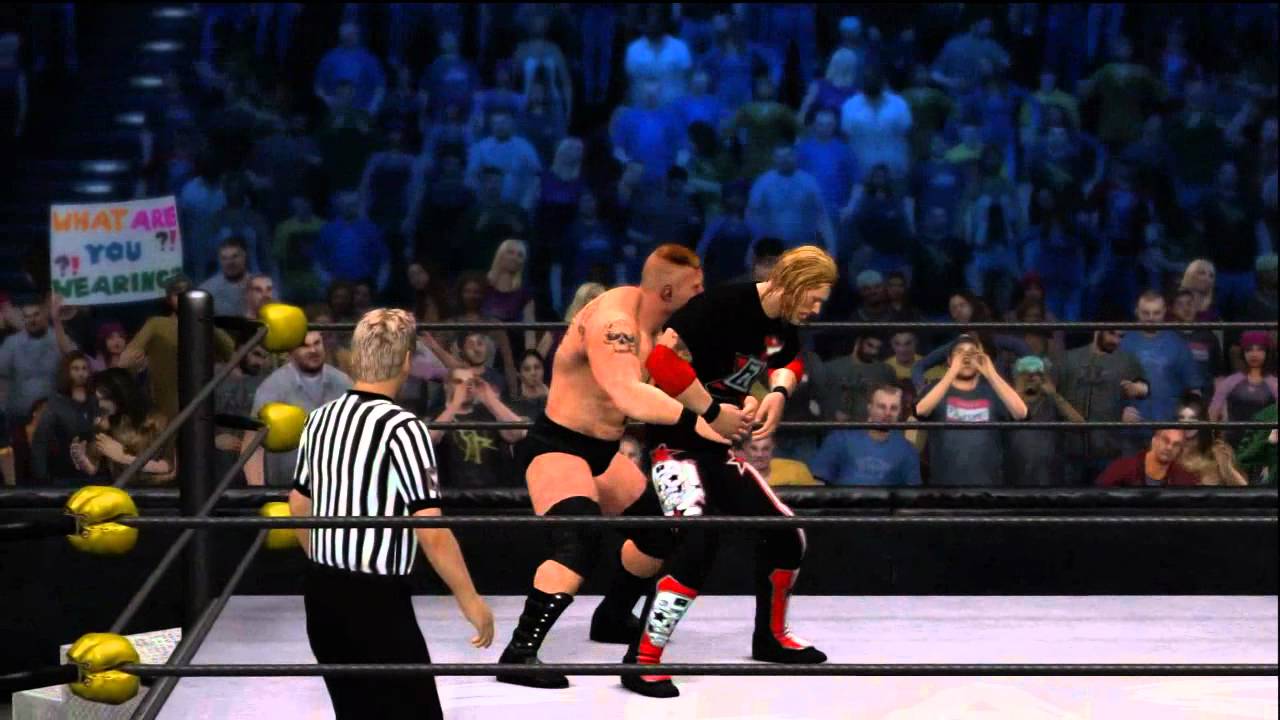 WWE 12 Gameplay: Brock Lesnar vs. Edge at Clash of the Champions (Xbox 360)