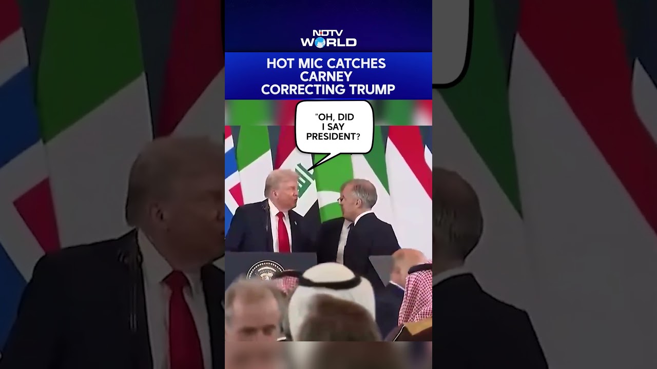 Trump's Hot Mic Moment: Trump Calls Carney Canadian 'President', Takes A Dig At Macron