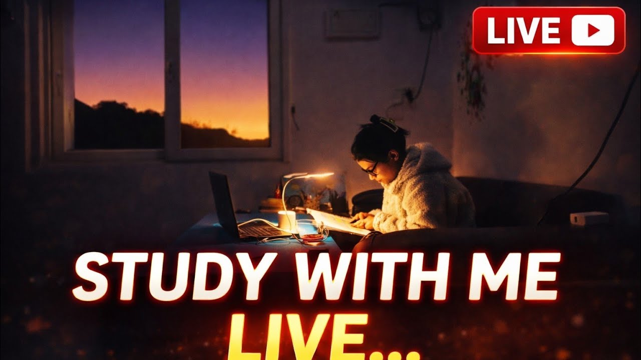 study with me Live 🔴