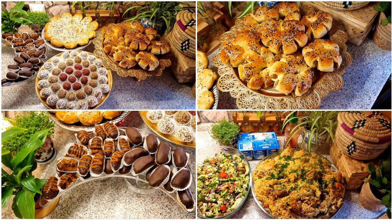 روايح رمضان هلت علينا🌙⭐️معروك، تمرية،تمر محشي بالكراميل مغطس الشوكلا، مضغوط لكل واحد مضغوط😅
