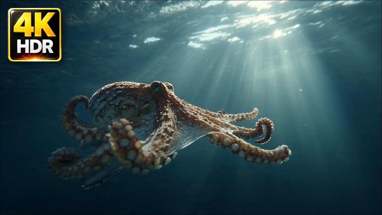 (8K Ultra HDR) Natural beauty beneath the ocean floor - Relaxing music 