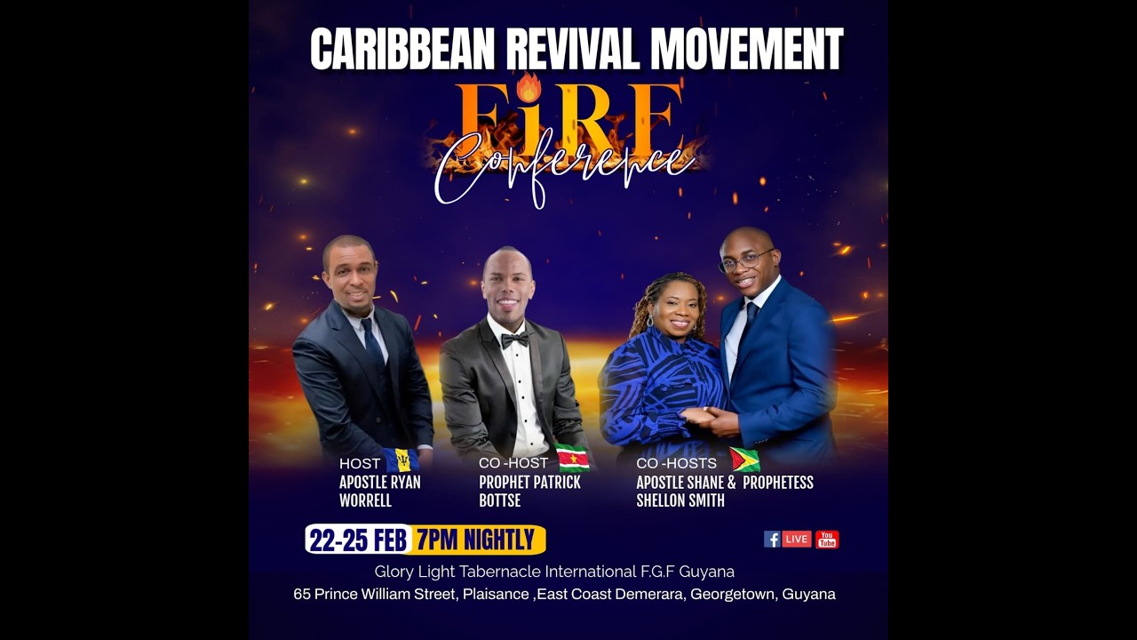 Caribbean Revival Movement: Fire Conference- February 24, 2026| Night 2
