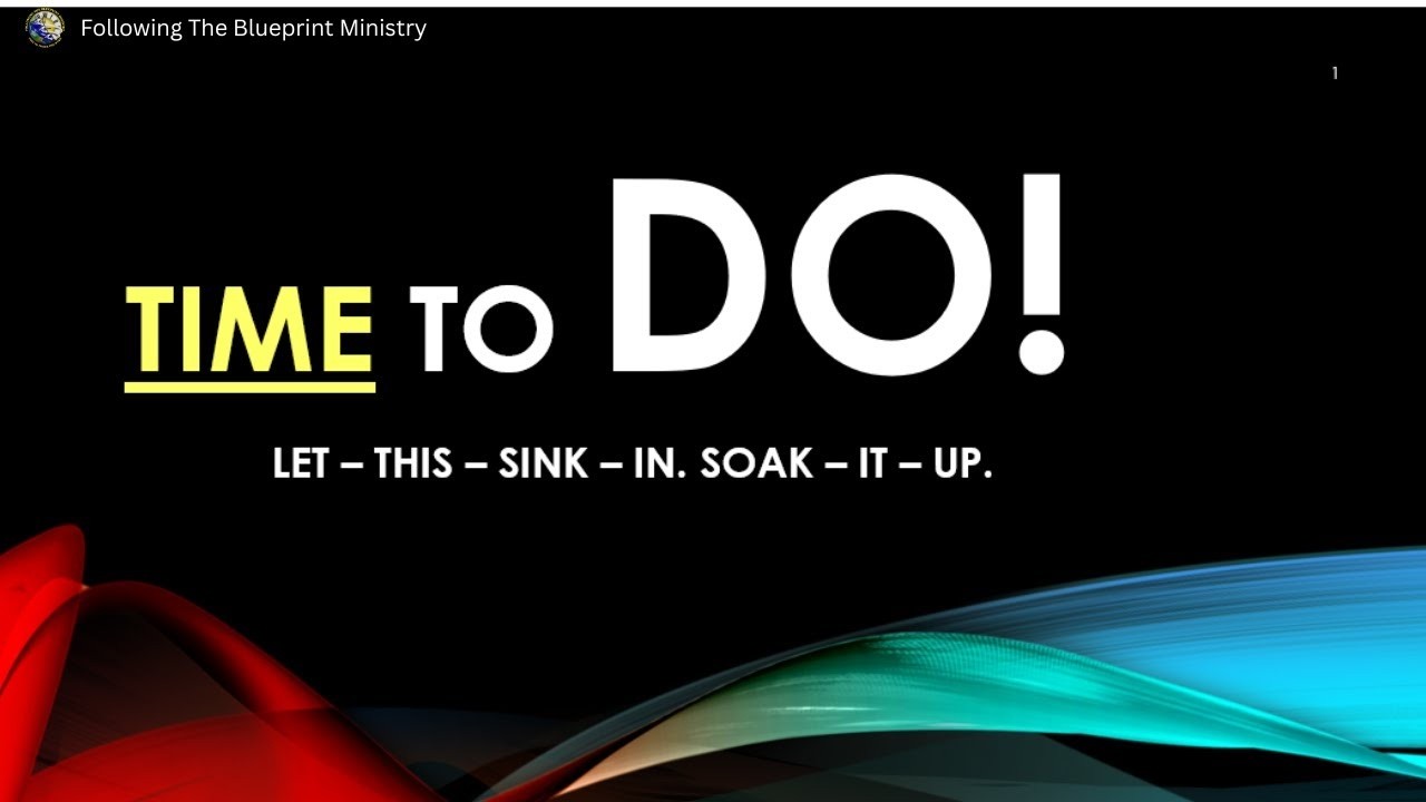 Sabbath School| Time To Do ( Let This Sink In, Soak It Up)|| March 14,2026