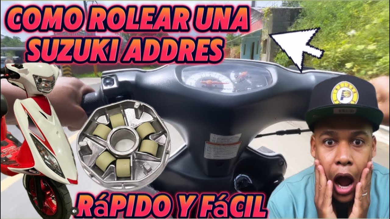⚠️👨‍🔧COMO ROLEAR UNA SUZUKI ADDRES-RÁPIDO Y FÁCIL …..