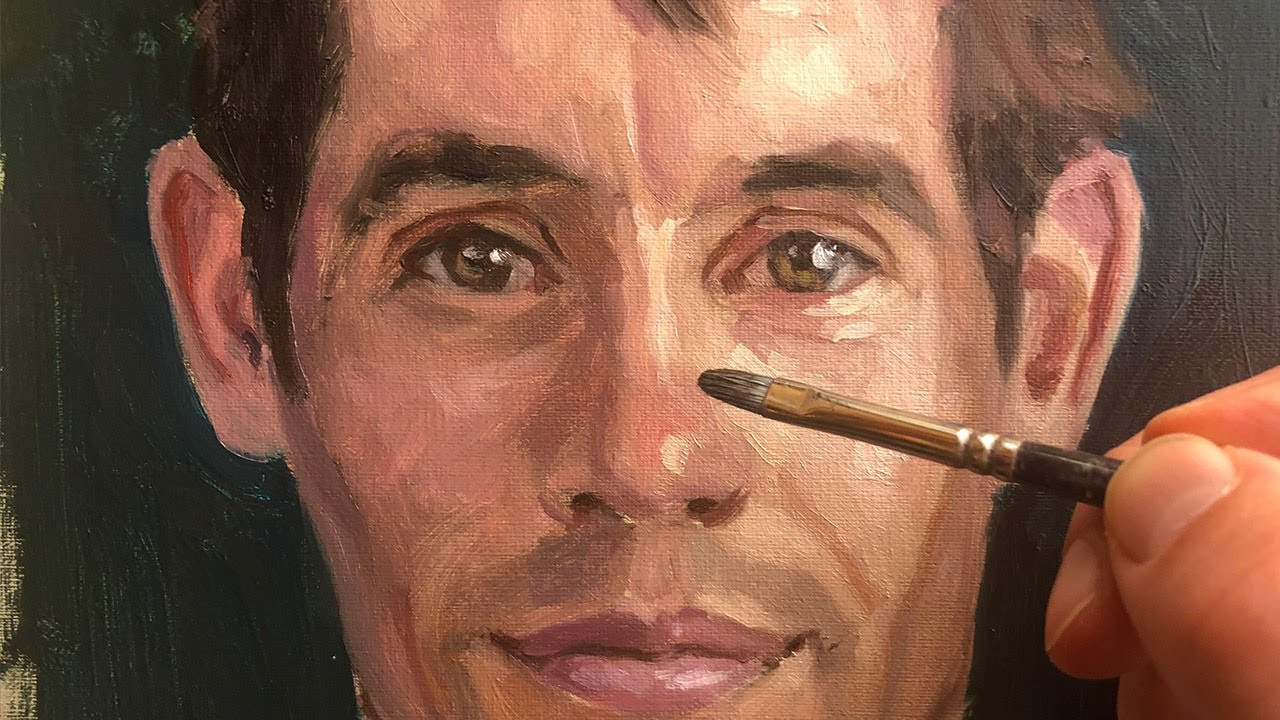 Portrait Oil Painting Time Lapse - Alex Honnold