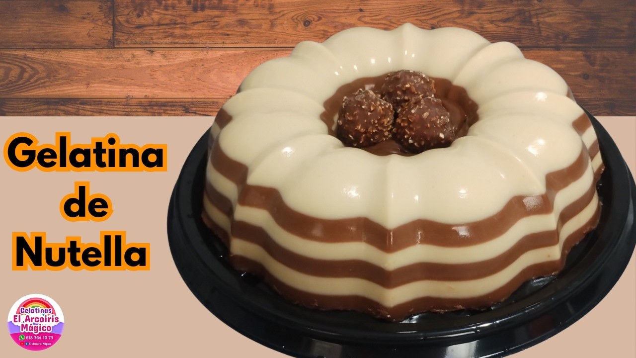 Gelatina de Nutella y 3 leches.