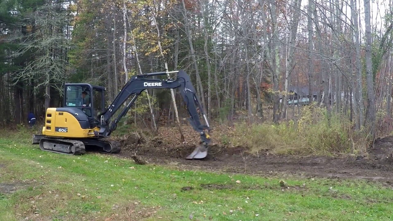 Ditching and Driveway Grading -John Deere 60G