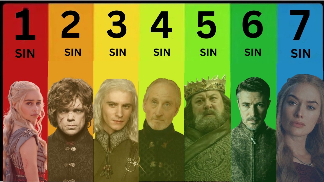 THE 7 DEADLY SINS in GAME OF THRONES
