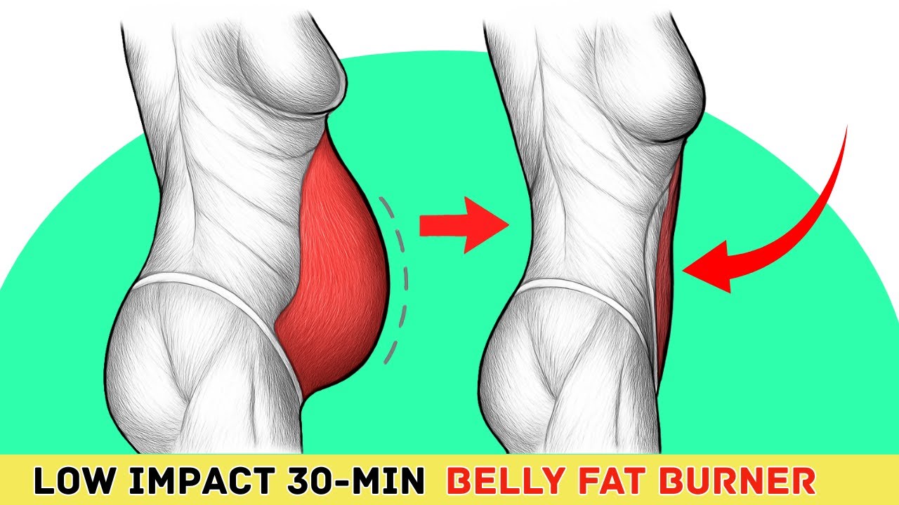 ➜ Low Impact 30-Min Fat Burner (Standing Only) 🔥 Simple Workout To Burn Belly Fat
