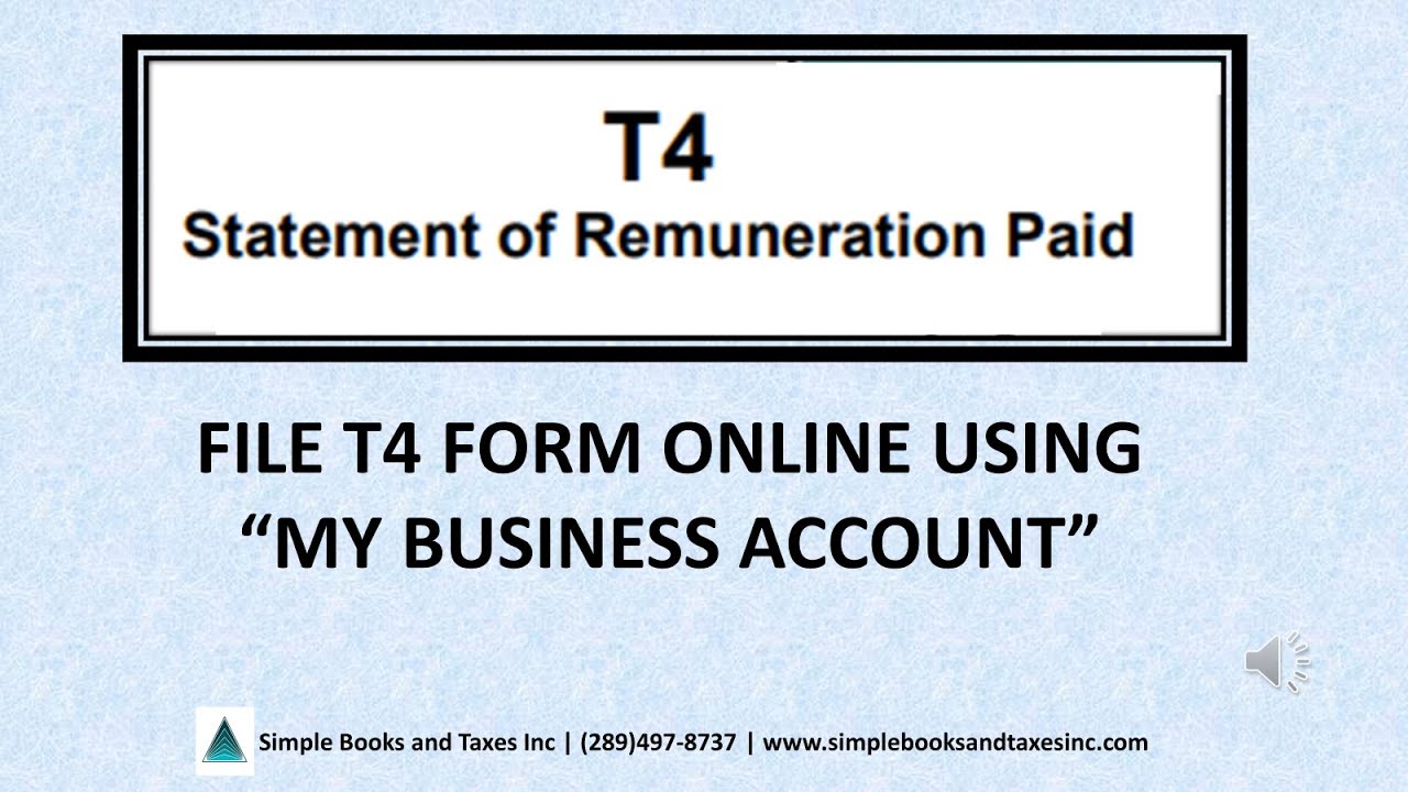 Submit T4  Online
