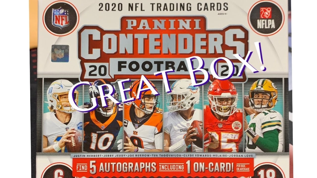 2020 Contenders Football Hobby Box - 5 Autos!