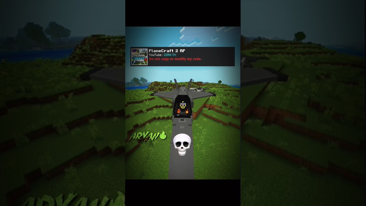 plane Mods best in Minecraft☠️🤯#shorts#trending