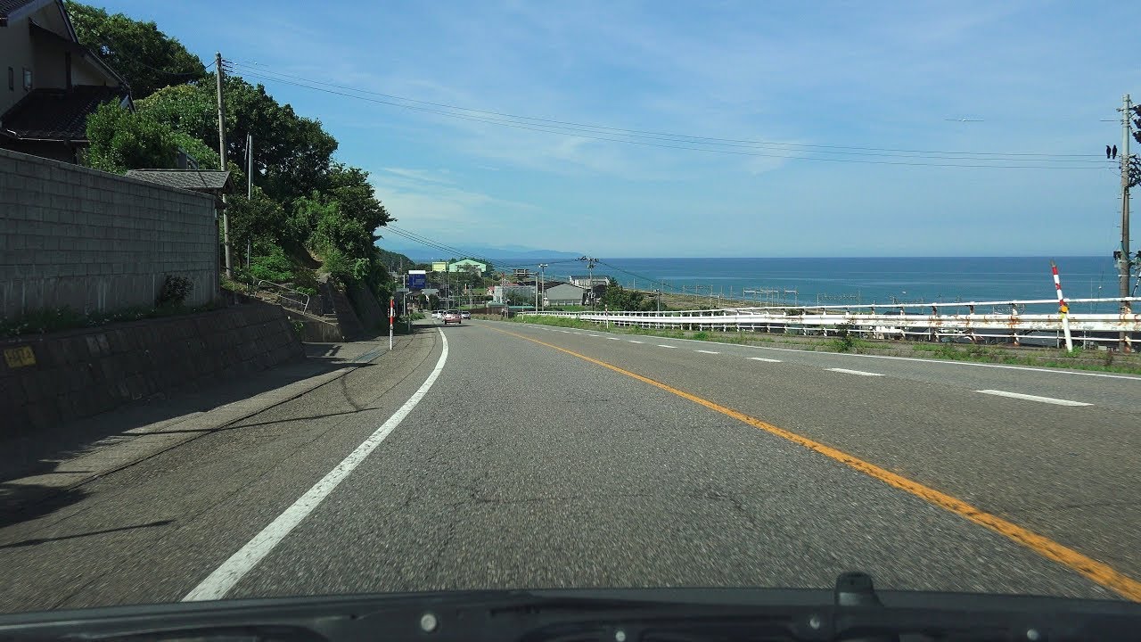 4K　国道8号　下り　等速　その3　新潟県柏崎市→上越市