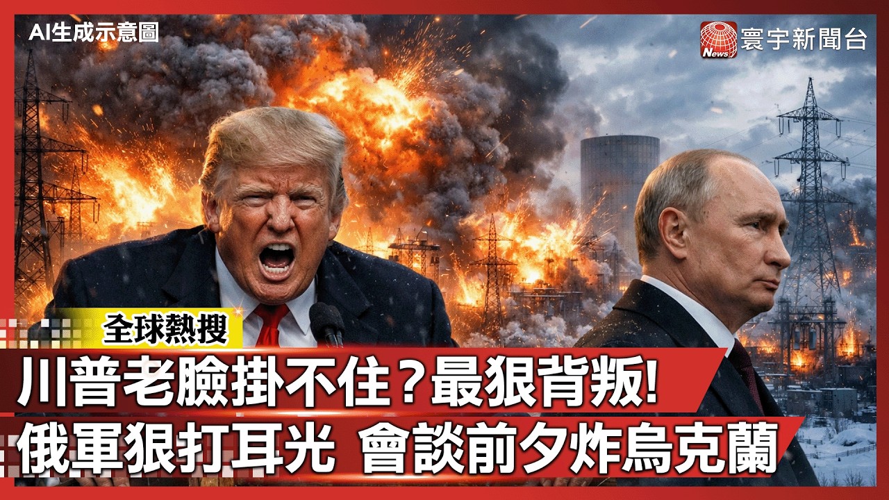 川普被當空氣？俄軍狠打「外交耳光」 會談前夕狂炸烏克蘭能源｜#寰宇新聞