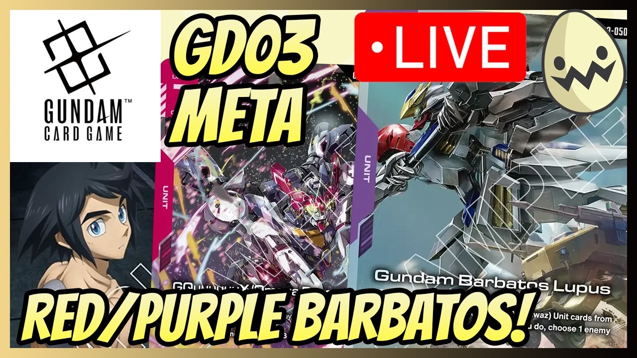 Gundam Card Game: Red/Purple Barbatos Ping Testing!