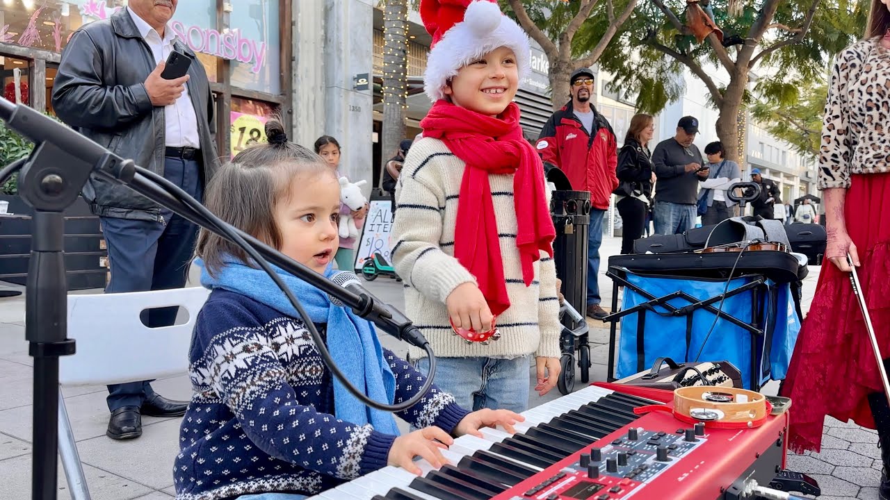 Jingle Bells - Christmas Song | Karolina Protsenko joins - Sibling Performance