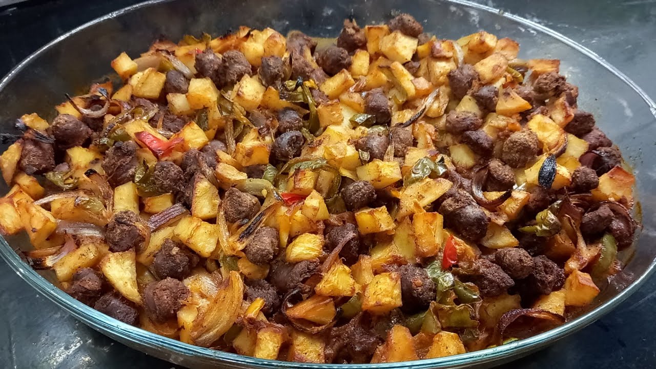 صينية بطاطس بالسدق أو صينية سدق بالبطاطس 🤔#اكسبلور #food #cooking #صينية_البطاطس #بطاطس_وسدق