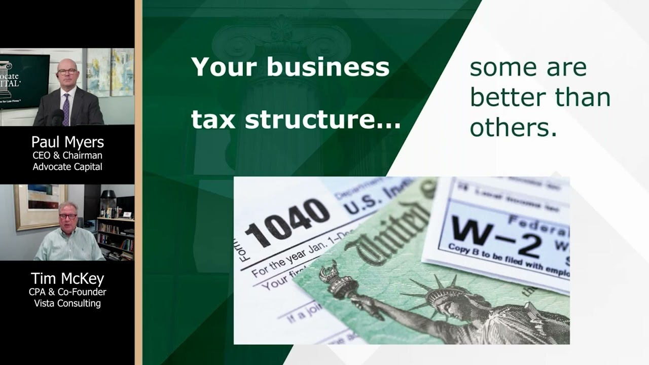 Webinar: Law Firm Taxes & Financial Planning with Tim McKey