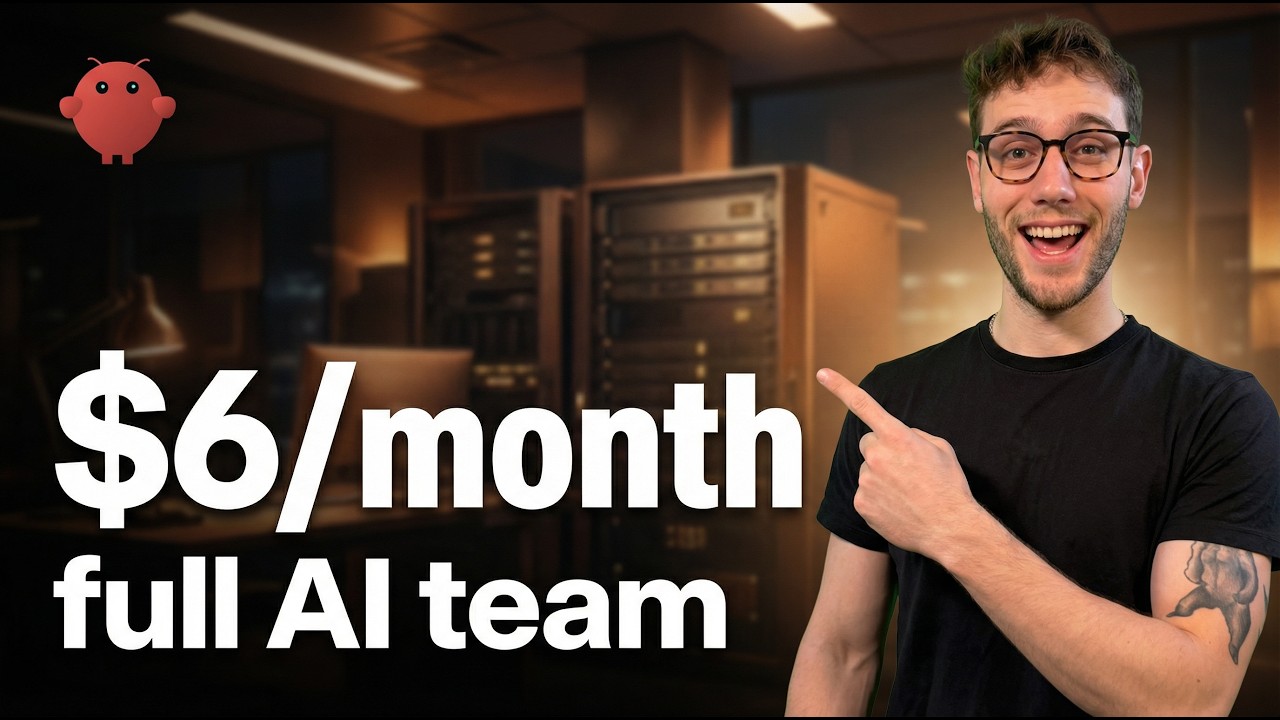 How I run a 24/7 AI employee team on a $6/m server (OpenClaw)
