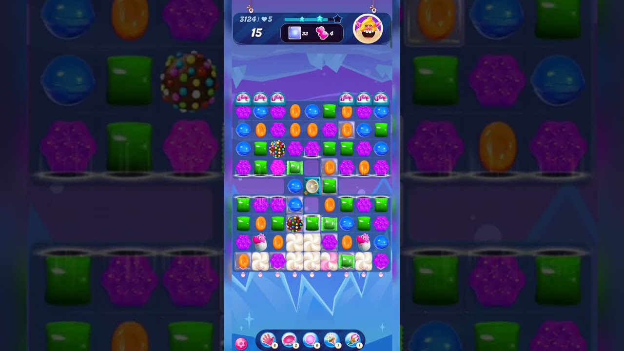 Super Hard Level in CANDY CRUSH SAGA 😻in just 4 min😦 3121--3130😭#hardestgame #candyop #yt#playwithme