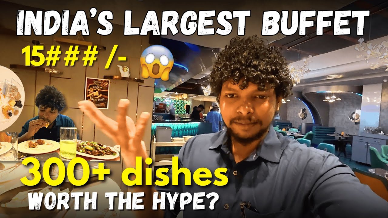 Tried India’s Biggest Buffet at Masterpiece Hyderabad 😱 Full Review & Food Tour