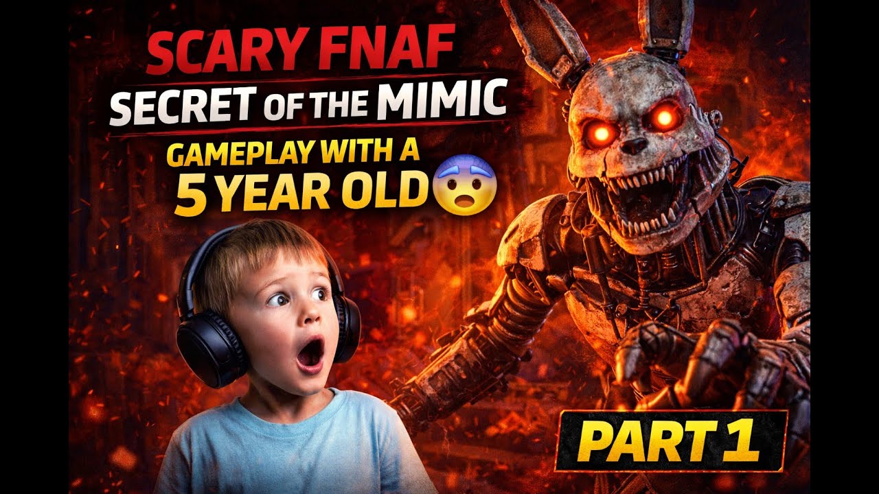 Scary FNAF Secret of the Mimic Gameplay with a 5 Year Old 😨