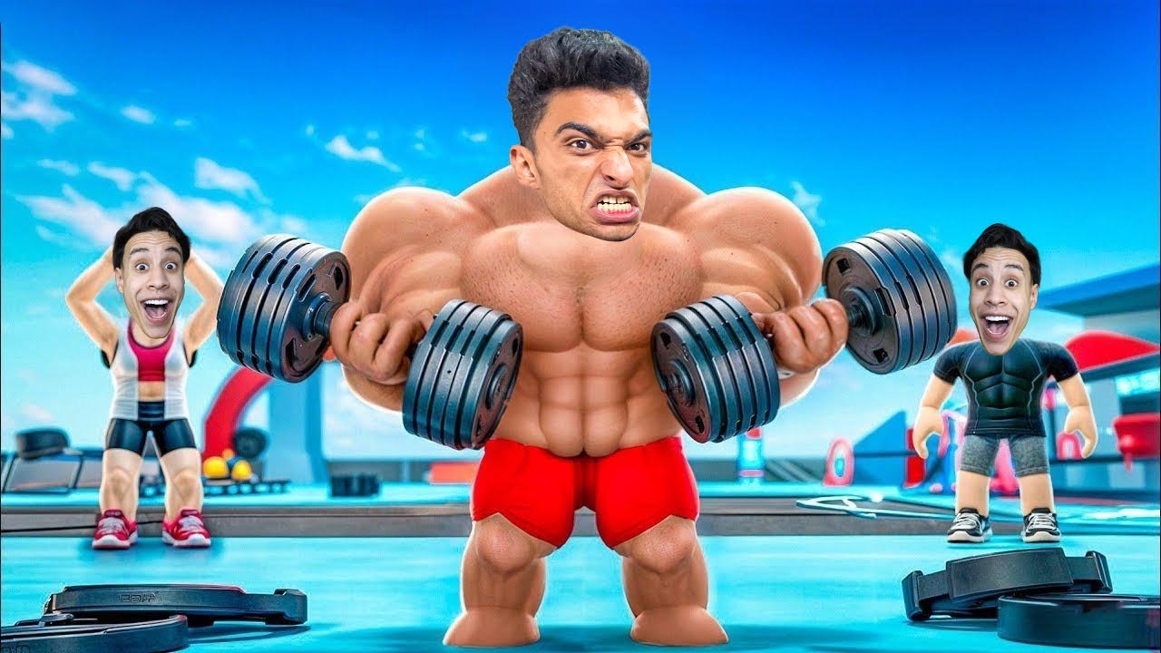 عبده ماندو وام كامل دخلو الجيم عشان يبنسو عضلات ويسيطرو علي المنطقه 💪🏼👊 | roblox
