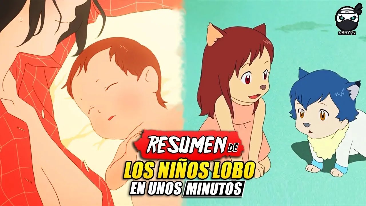 UNA MADRE QUE DA TODO! POR CRIAR A SUS HIJOS 🐺 | RESUMEN DE LOS NIÑOS LOBO (WOLF CHILDREN) | DAITOPX