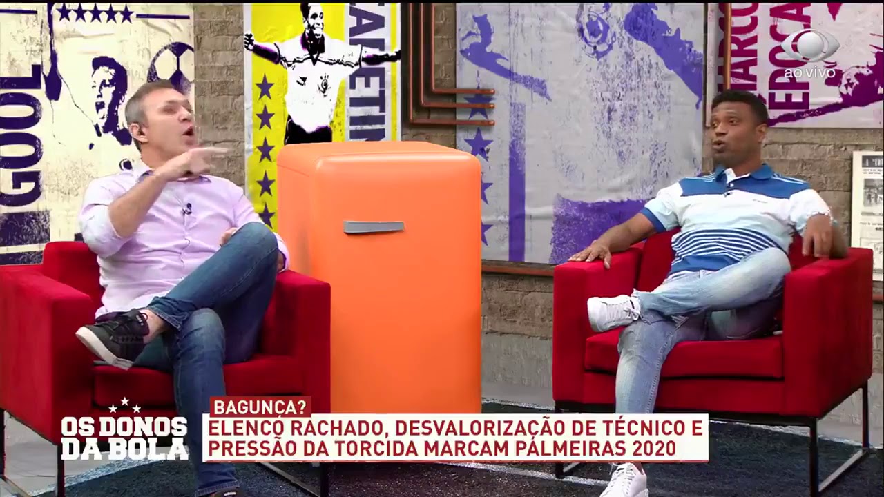 Goleiro Veloso quase bate em Edilson Capetinha no Programa Donos da Bola | Briga