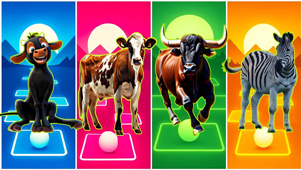 Ferdinand 🆚 Cow 🆚 Bull 🆚 Zebra 🆚 Who Will Win?
