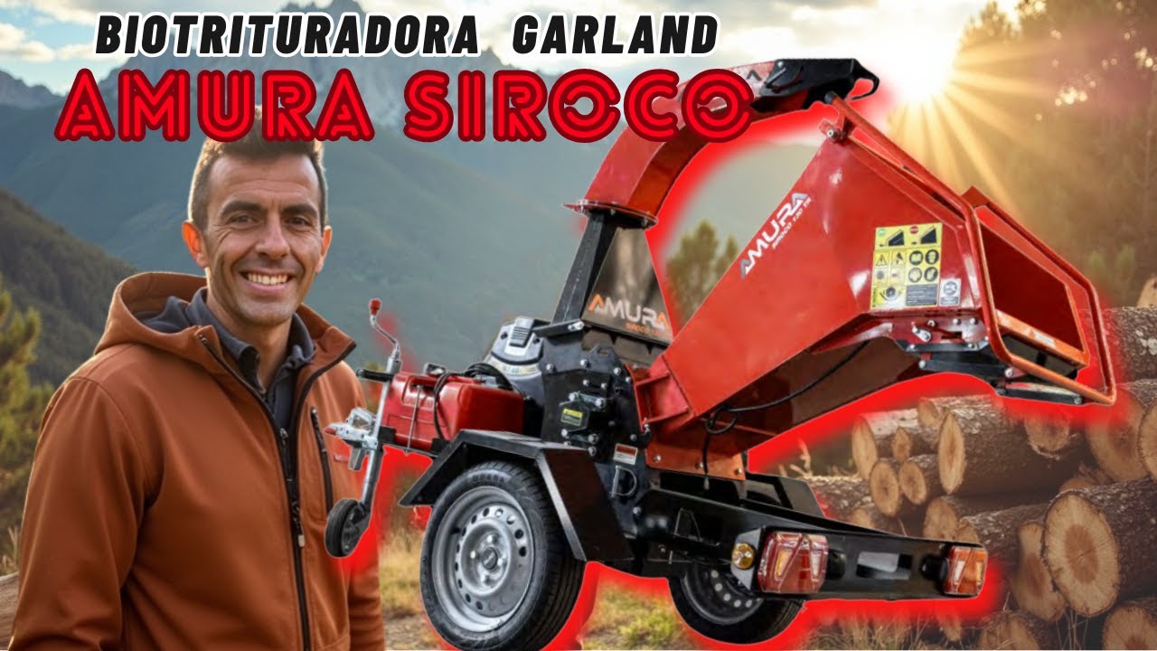 🚜🔥 Biotrituradora Amura SIROCO 130 TR: La BESTIA que TRITURA hasta 13CM de MADERA sin despeinarse 🔥🚜