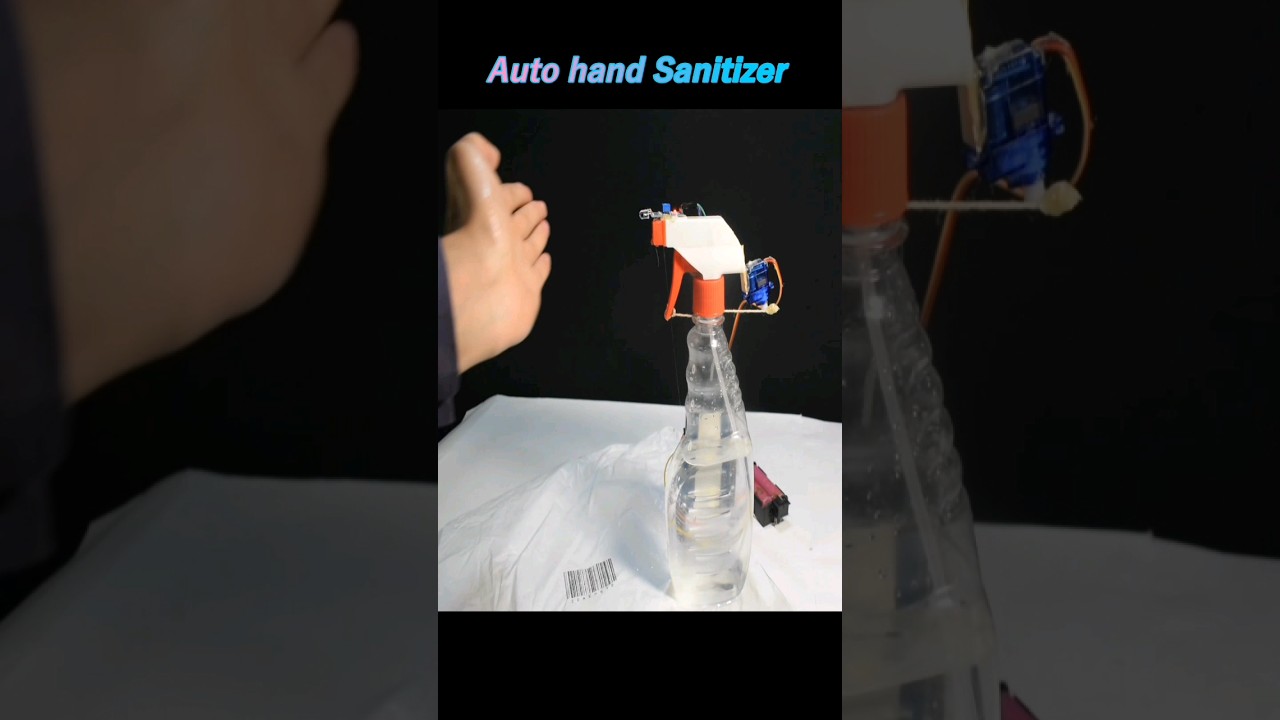 Amazing science project | DIY Automatic hand sanitizer spray #scienceproject #innovation #arduino