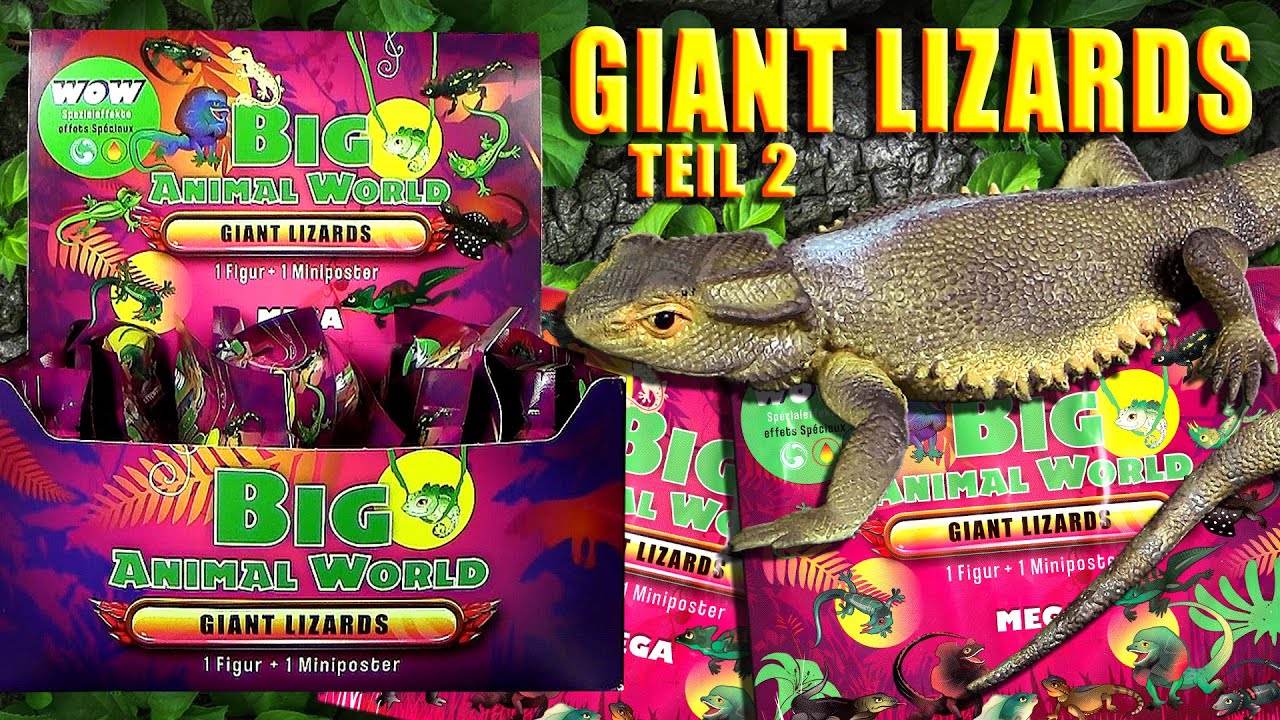 Big Animal World -  Giant Lizards / Riesige Eidechsen - Teil 2 * Neuheit 2022 New * Unboxing