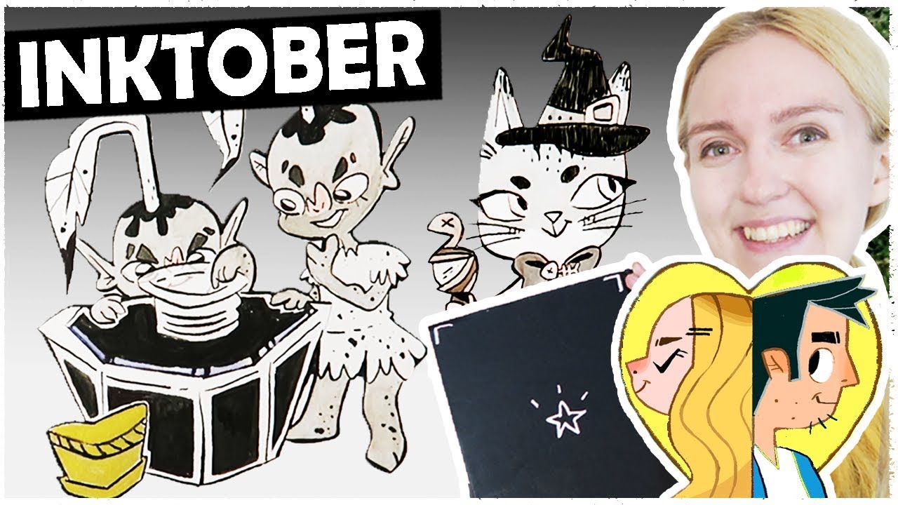 INKTOBER SKETCHBOOK TOUR! - Lots of Fantasy Art & Drawing Inks