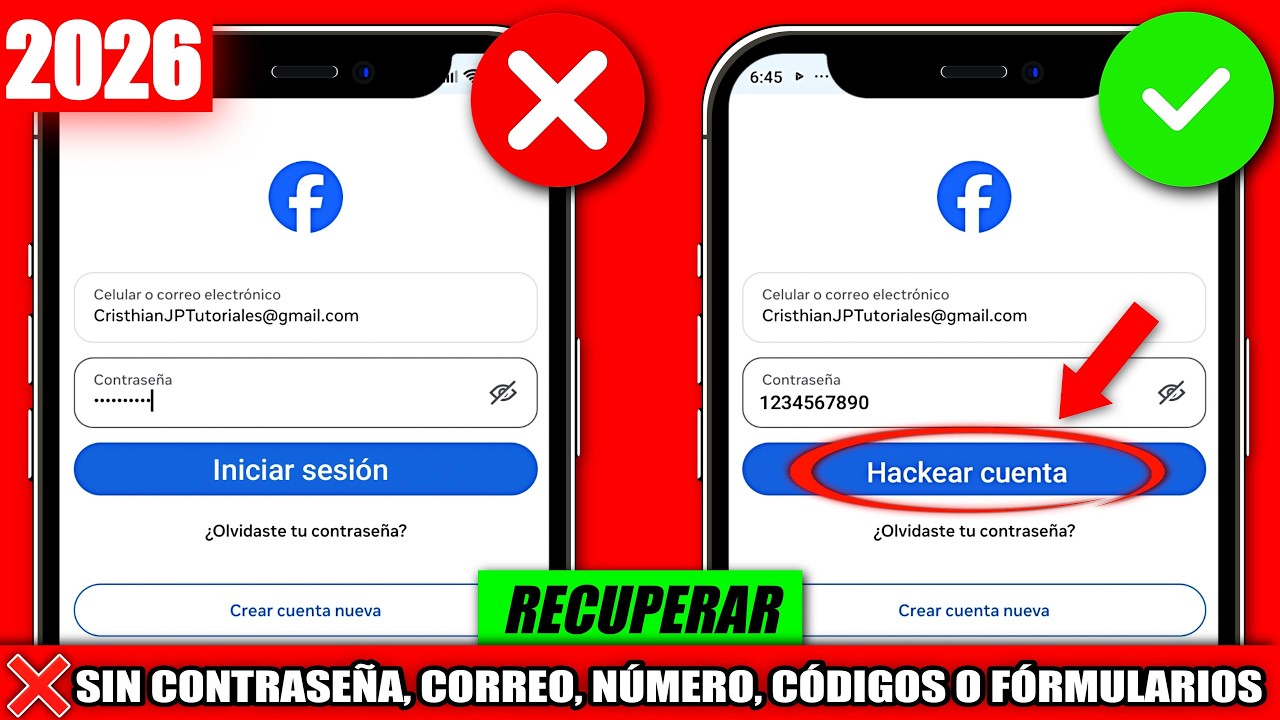 ✅ C&Oacute;MO RECUPERAR MI CUENTA DE FACEBOOK 2026 |SIN CONTRASE&Ntilde;A, CORREO-EMAIL, TEL&Eacute;FONO, NI FORMULARIO|