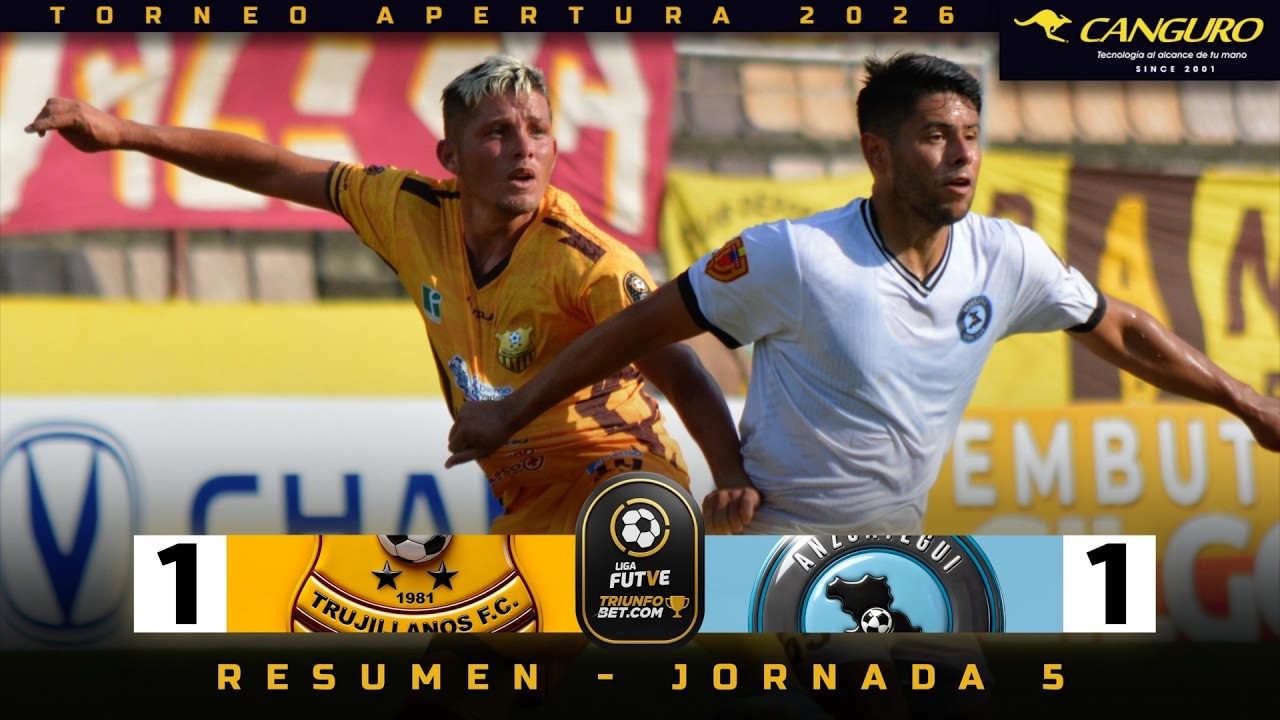 RESUMEN | Repartición de puntos | Trujillanos - Anzoátegui | Liga FUTVE Triunfobet