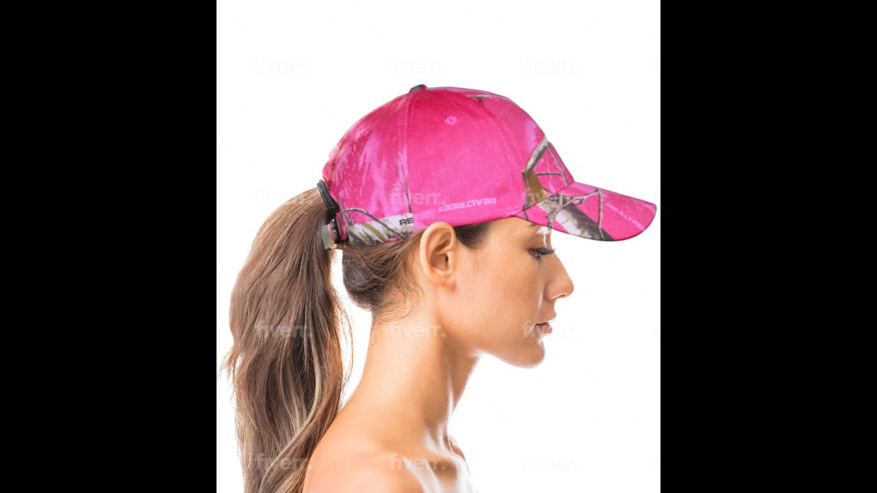 Realtree AP Hot Pink Camo Cap Hat for Women available on Amazon or www.CamoChique.com with Free Ship