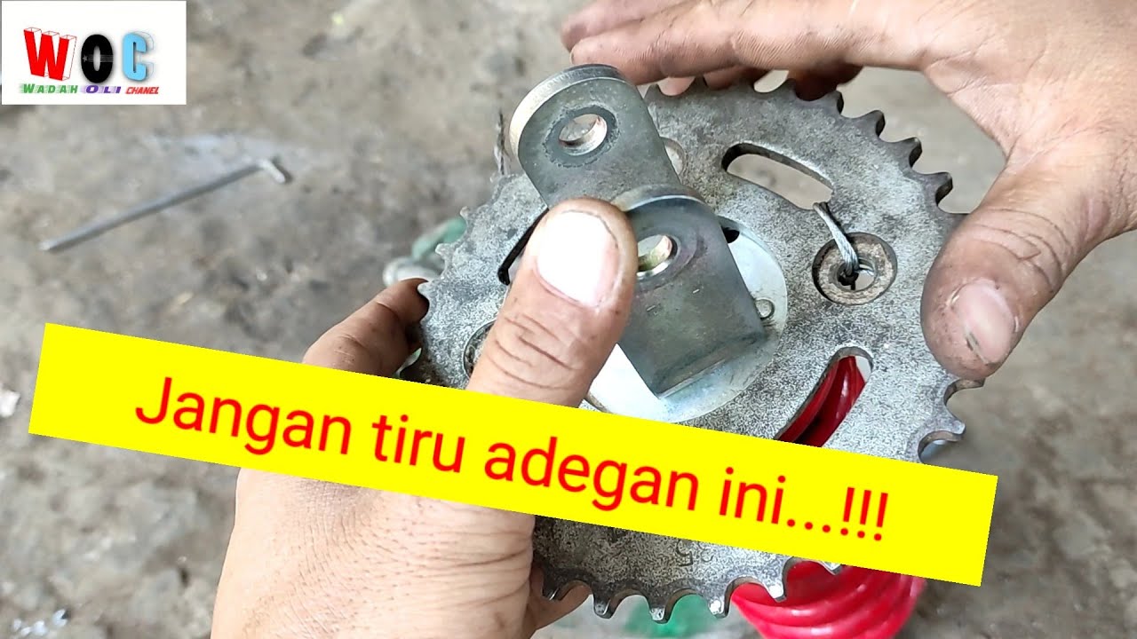 Cara mengganti peninggi shock belakang Honda CRF 150 #Wadah oli chanel #